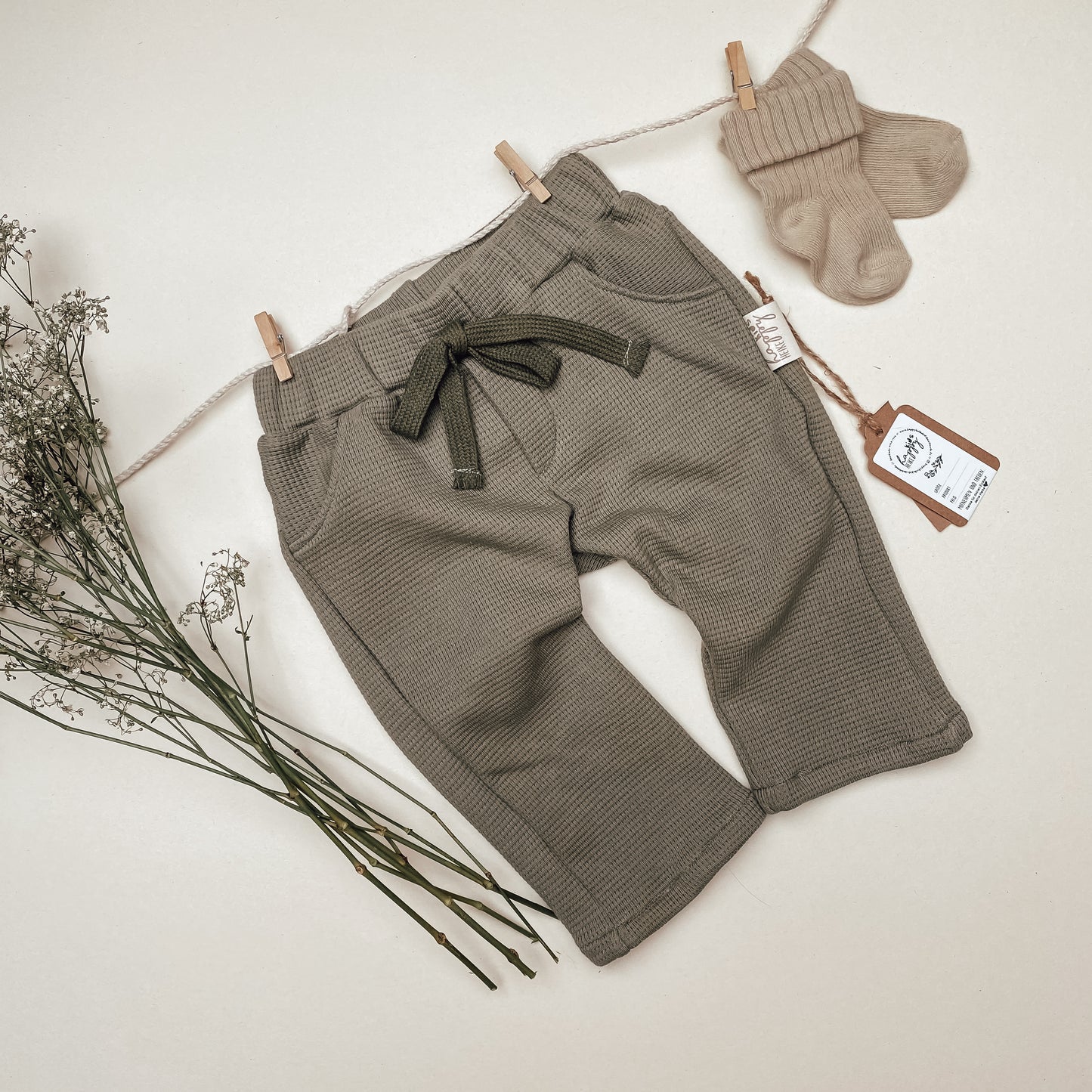 Waffelstrick Jersey Chino Hose # SW