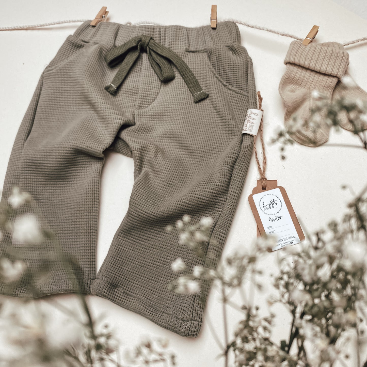 Waffelstrick Jersey Chino Hose # SW