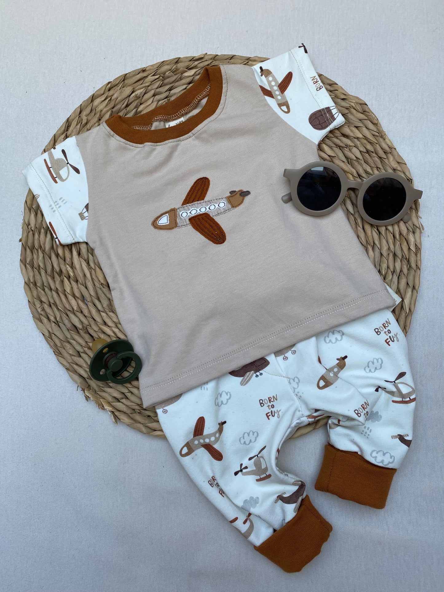T-Shirt Bio-Baumwoll-Jersey Serie Born to fly #LY 1