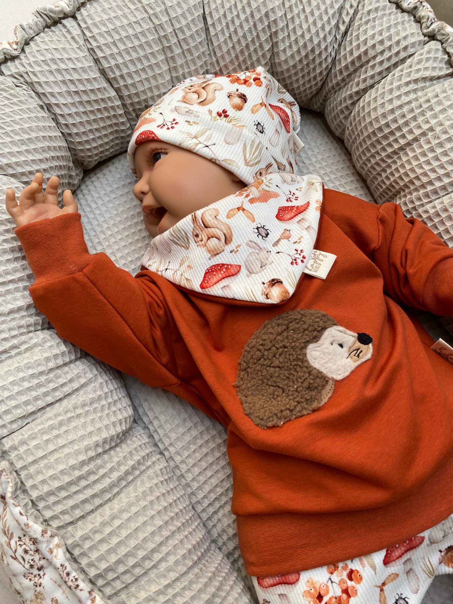 Sweater mit großer Igel Applikation #Ly