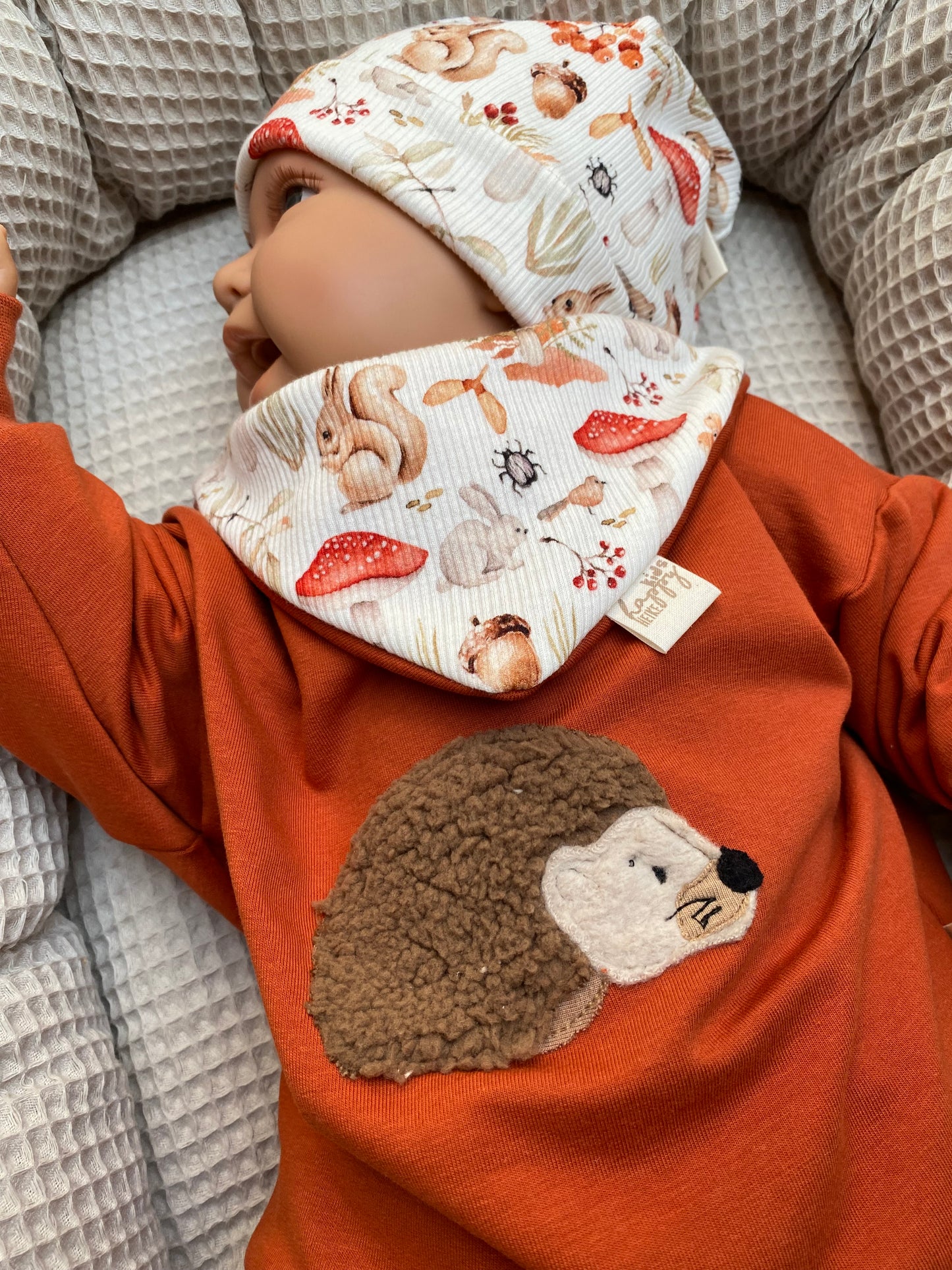 Sweater mit großer Igel Applikation #Ly