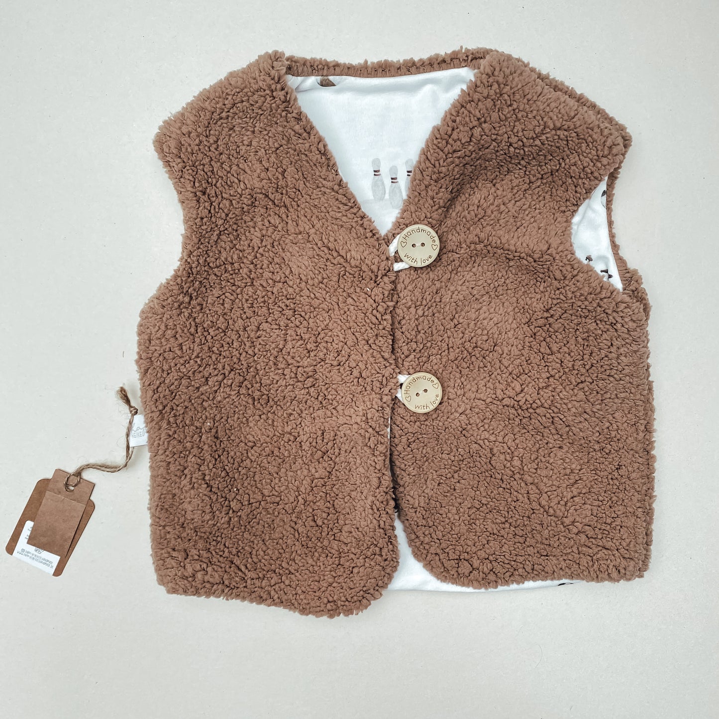 Ärmellose Teddyweste #NF