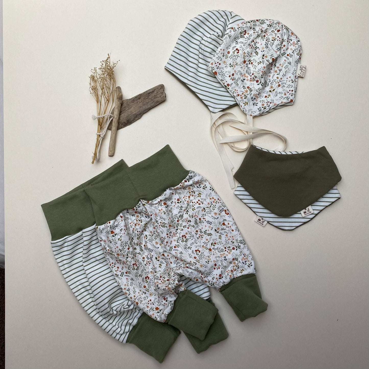 Baby-Bindemützchen aus Baumwoll- Jersey in verschiedenen Designs #RR 11
