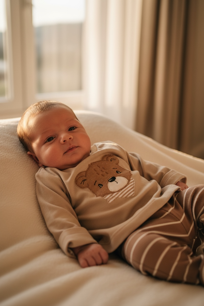 Rib-Babyleggings, gestreift #SW1
