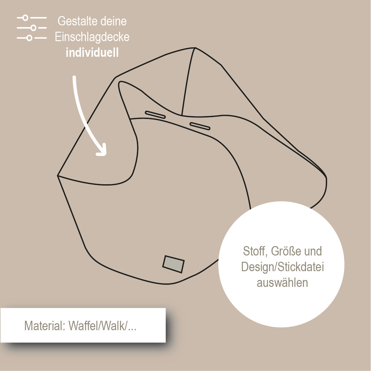 Einschlagdecke Babyautositz