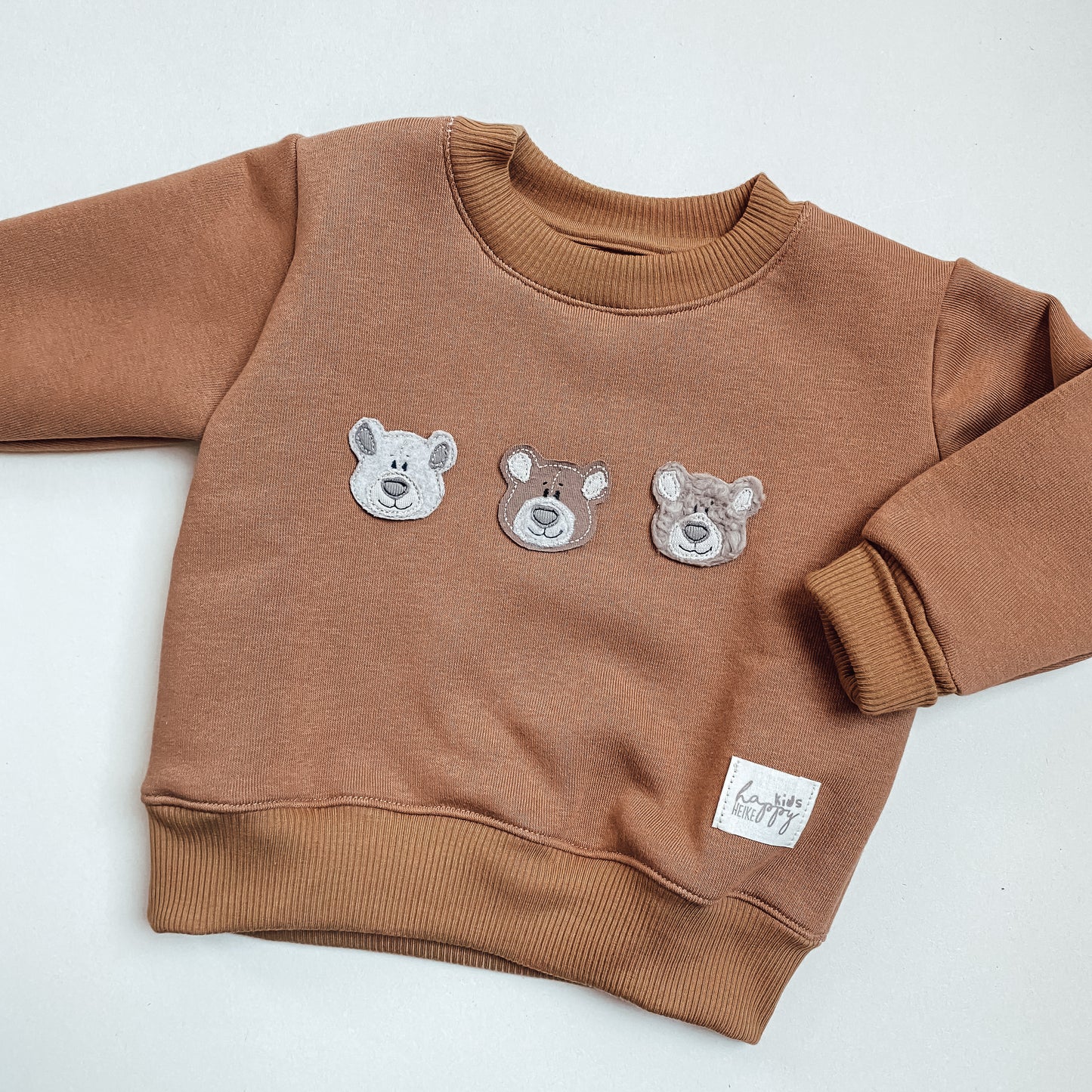 Sweater Basic mit drei Bärenköpfen #NF2