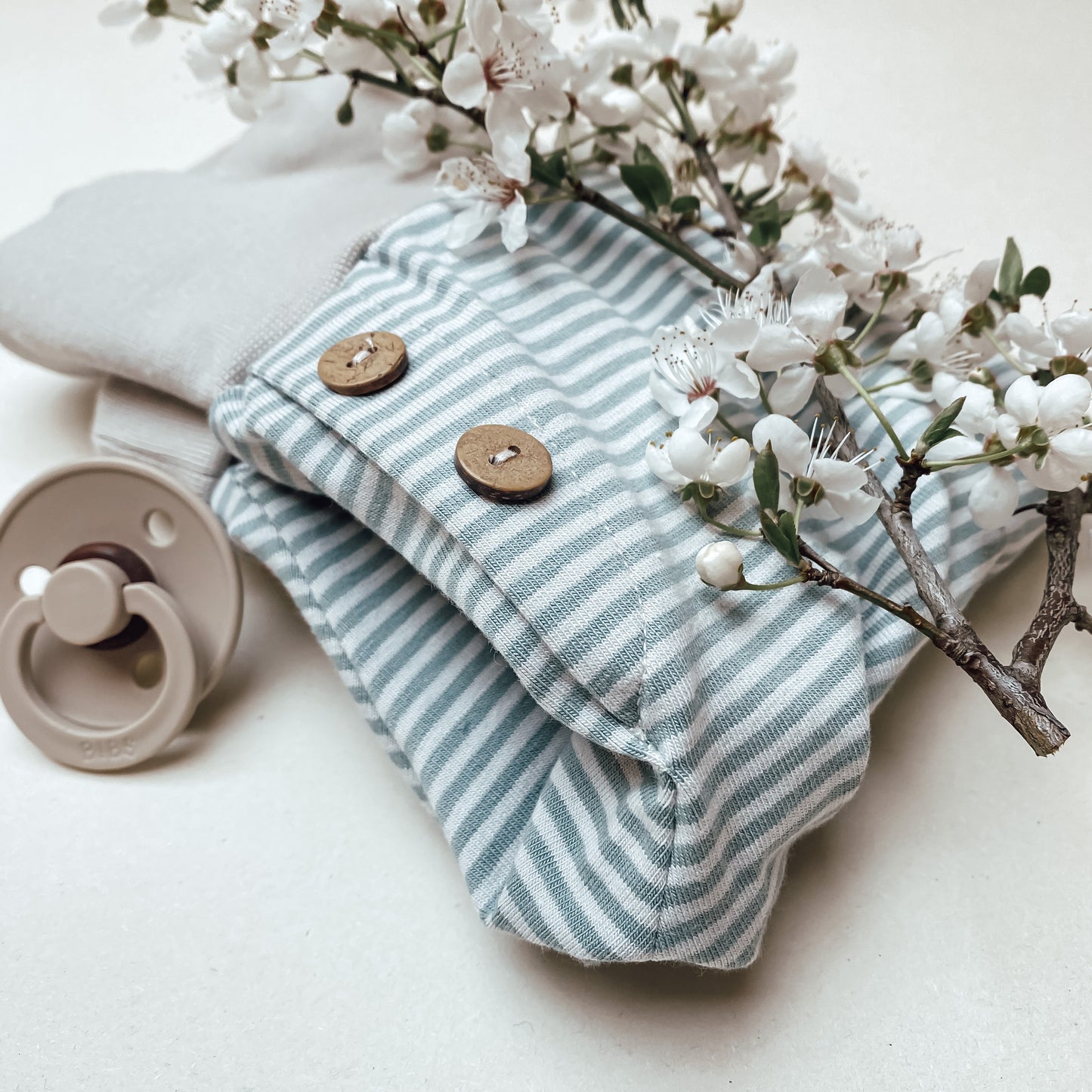 Basic Baby-Hose gestreift aus Baumwoll- Jersey(BIO) #K5 1