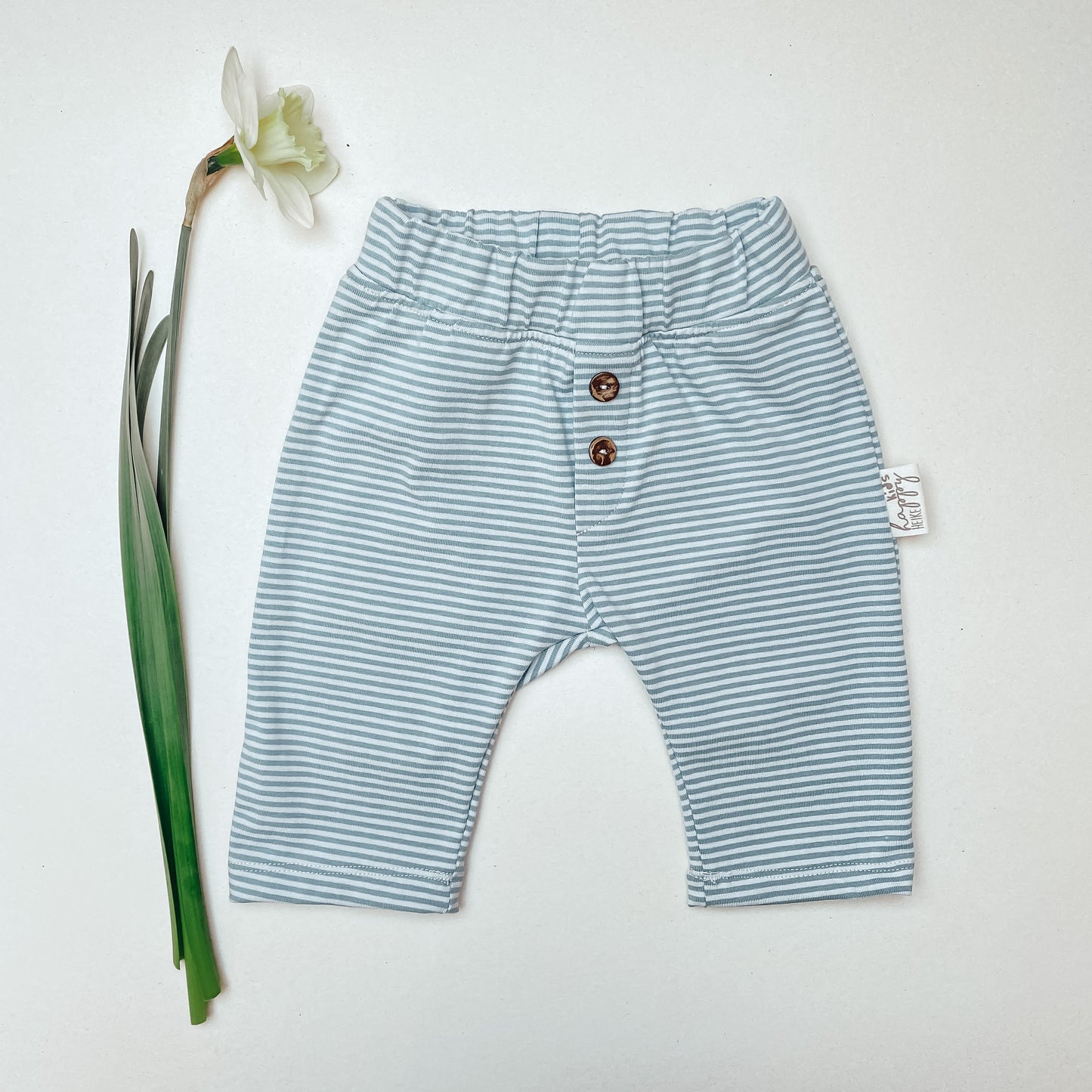 Basic Baby-Hose gestreift aus Baumwoll- Jersey(BIO) #K5 1