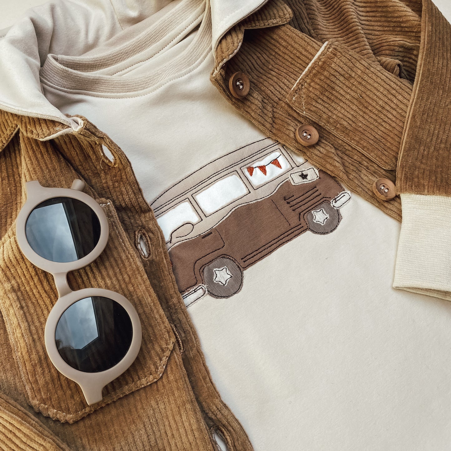 Basic T-Shirt aus Bio-Baumwoll-Jersey Van on Tour #LY 1