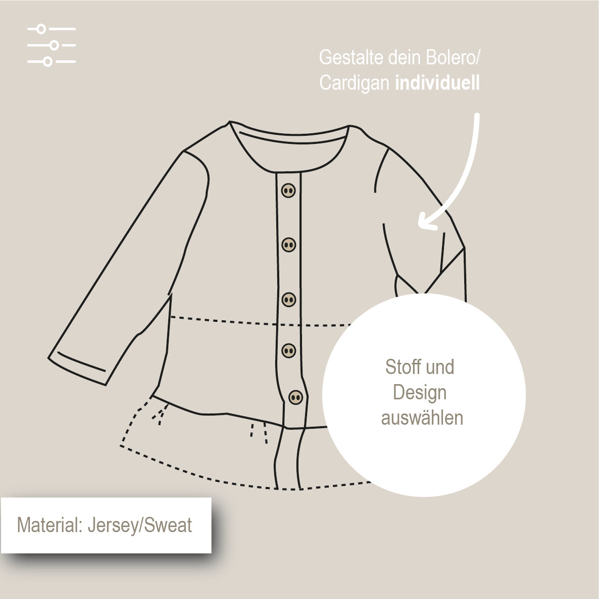 Sweatjacke zum Konfigurieren