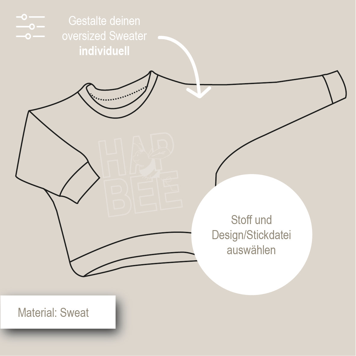 Oversize Sweater zum Konfigurieren