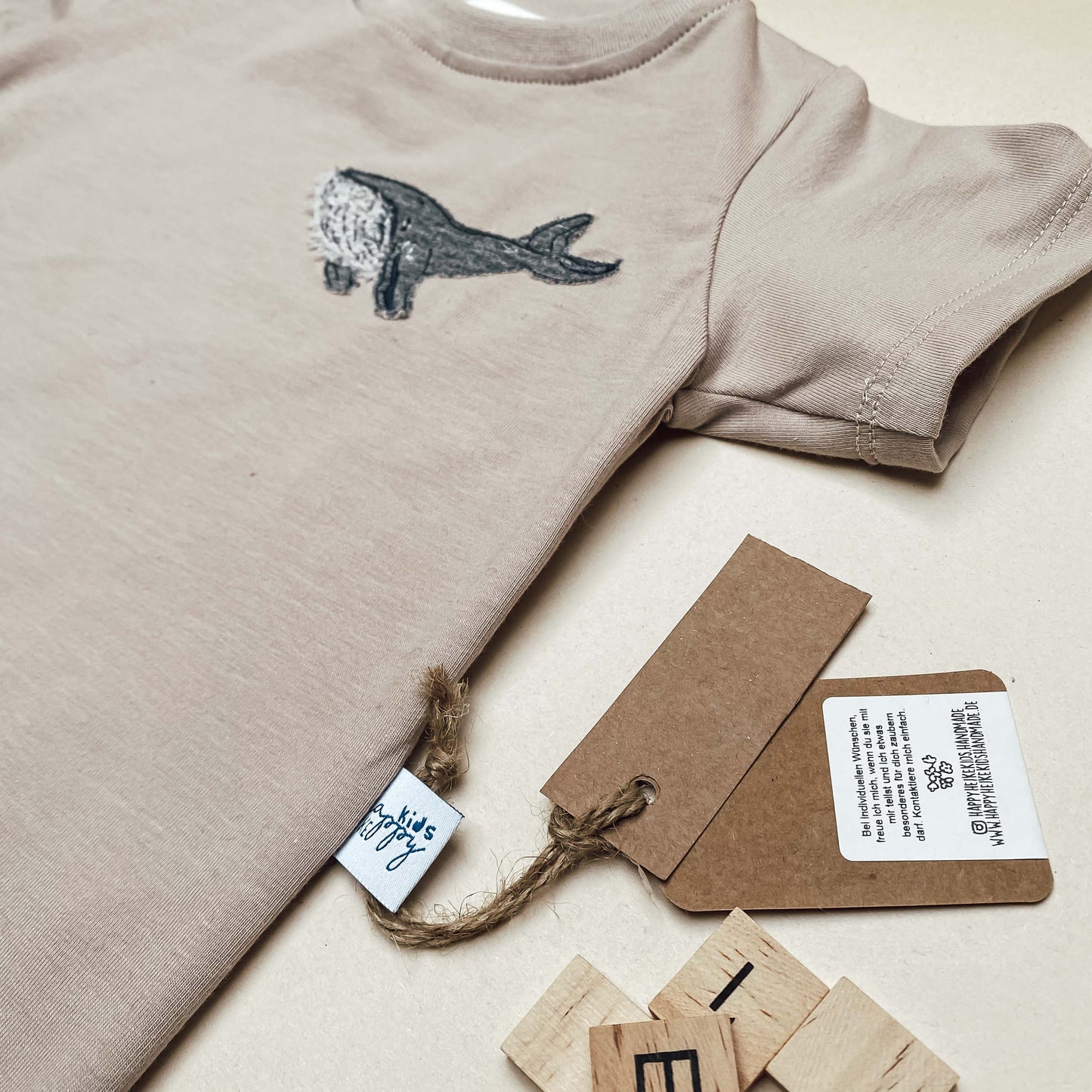 Basic T-Shirt aus Bio-Baumwoll-Jersey Wal Waldo #LY 1