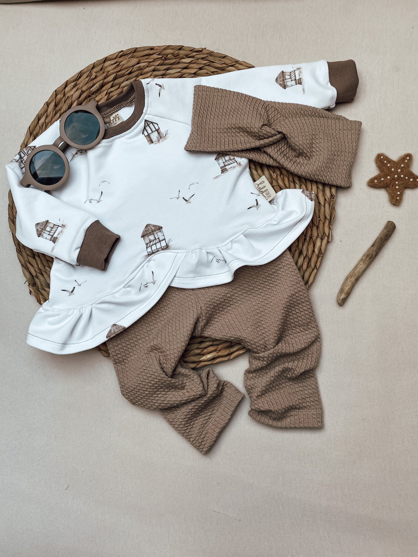 Rüschen Sweater Serie Moewe mit Boot #LY