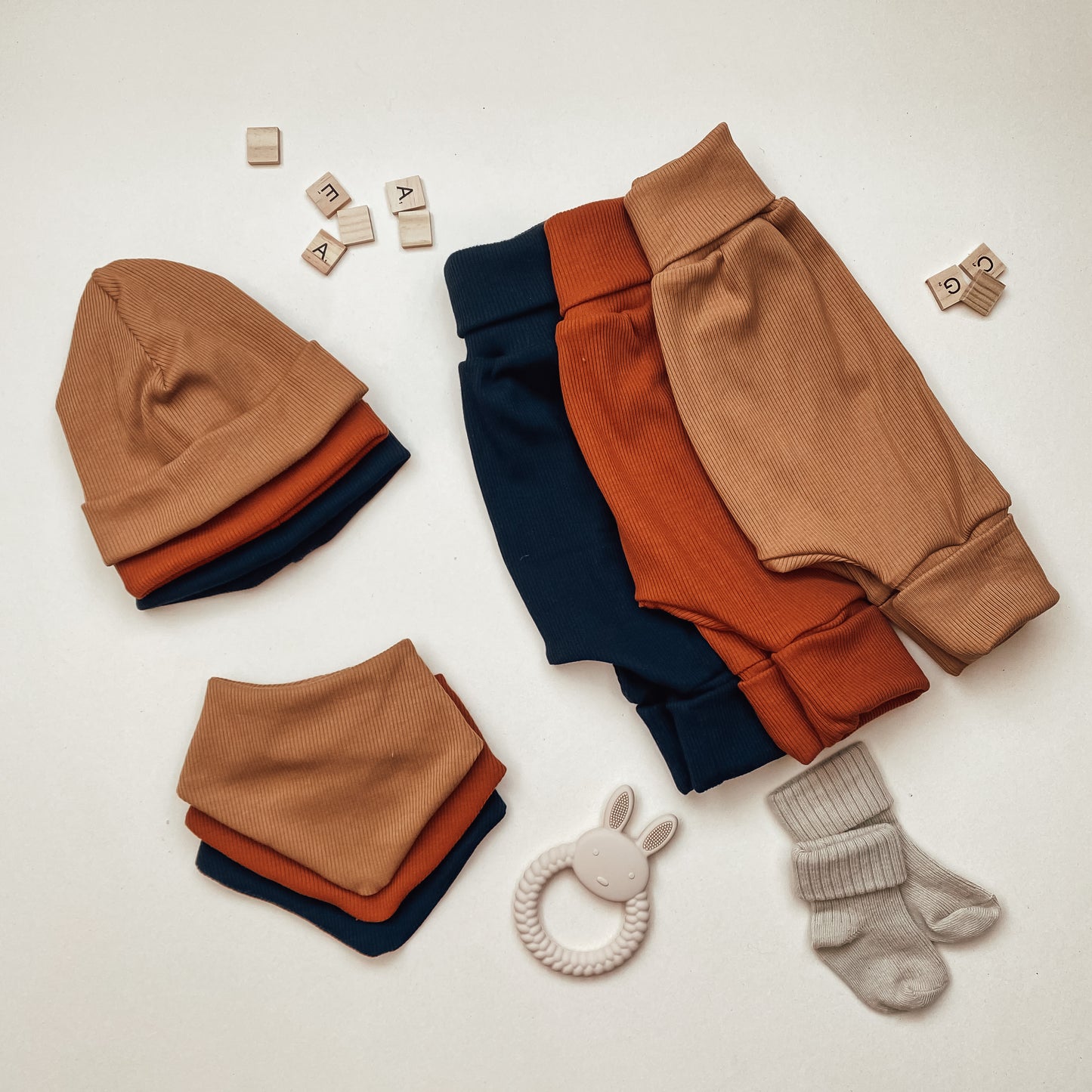 Ribstrick Beanie in verschiedenen Farben #HH 2