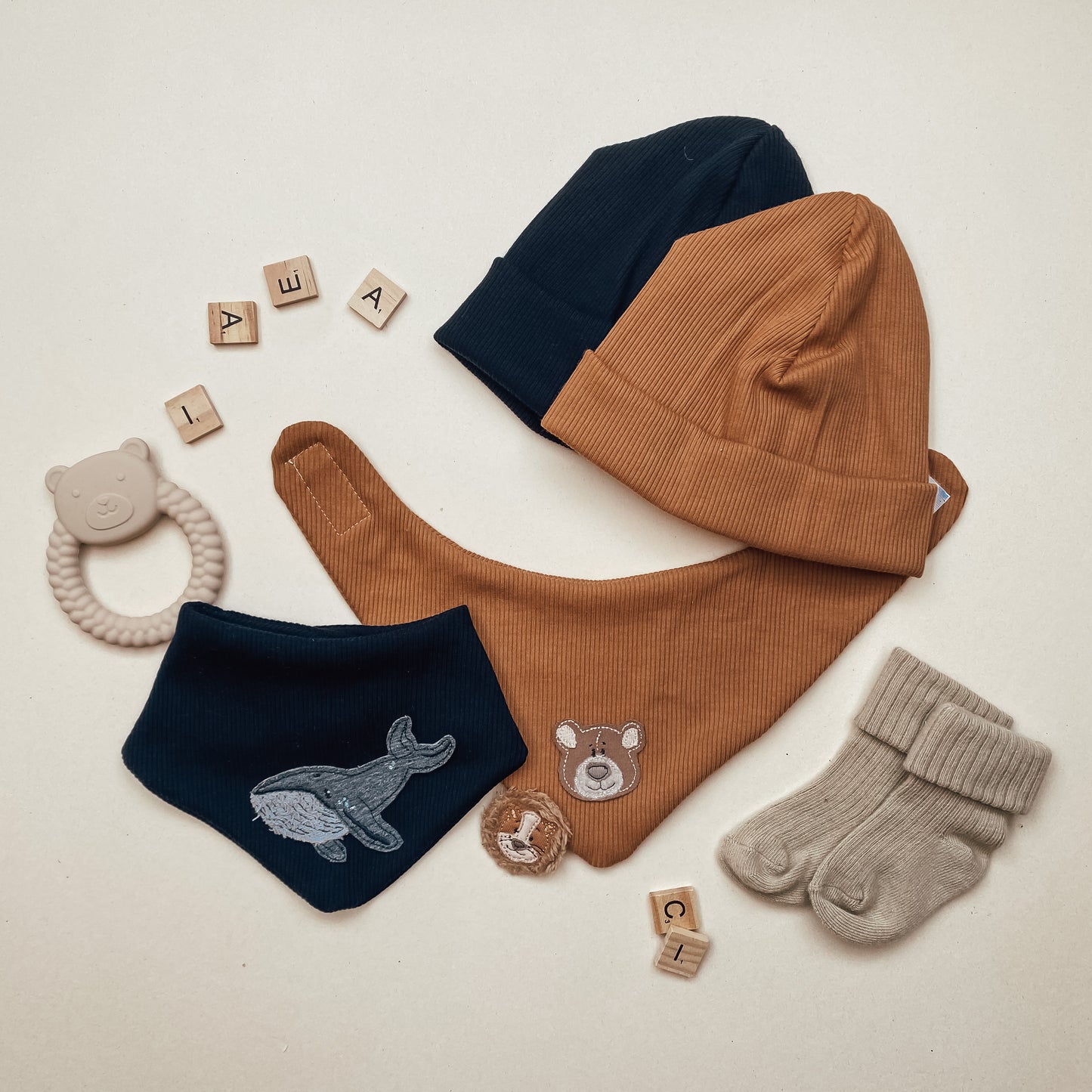 Ribstrick Beanie in verschiedenen Farben #HH 2