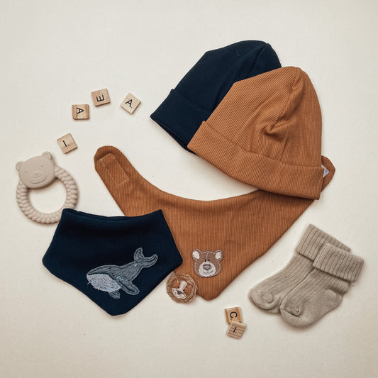 Ribstrick Beanie in verschiedenen Farben #HH 2