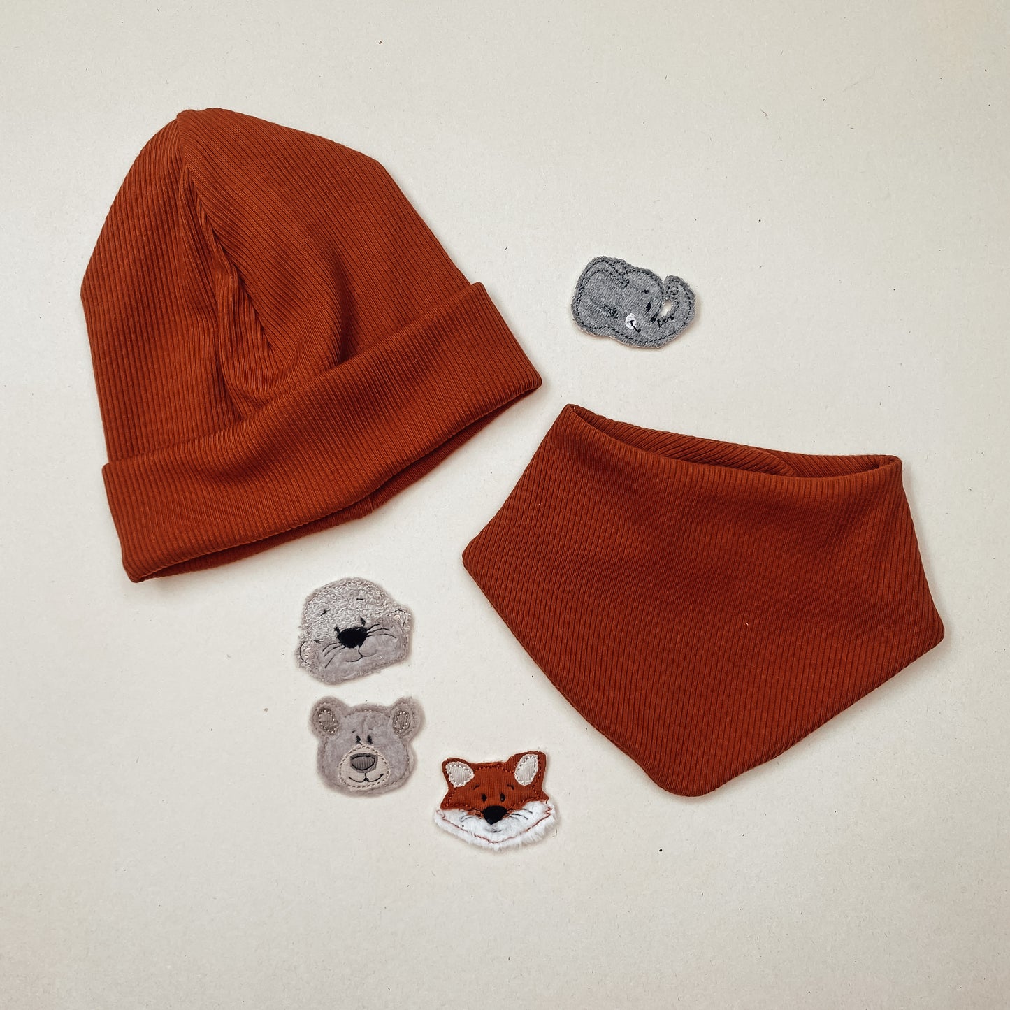 Ribstrick Beanie in verschiedenen Farben #HH 2