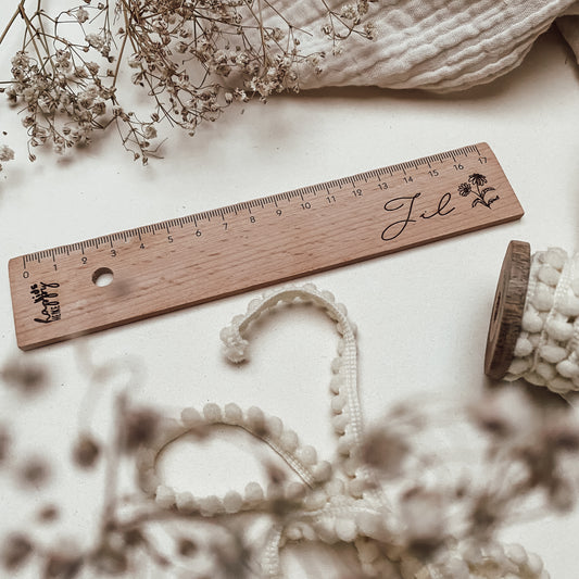 Lineal Blume #personalisierbar