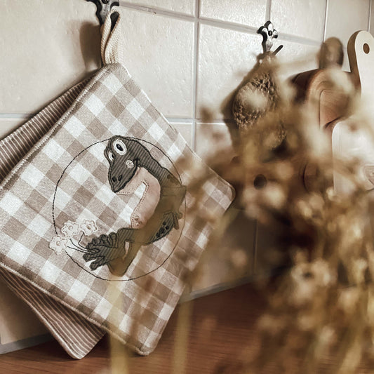 Stickdatei Blumenfrosch Freddy