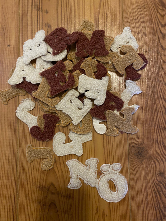 Kuschelbuchstaben zum Aufbügeln #Cooper