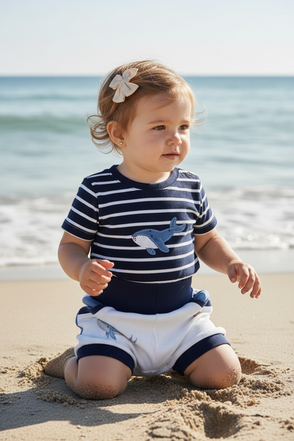 Maritimes Sommer Set Wal #LY