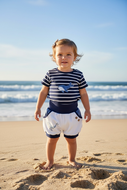 Maritimes Sommer Set Wal #LY