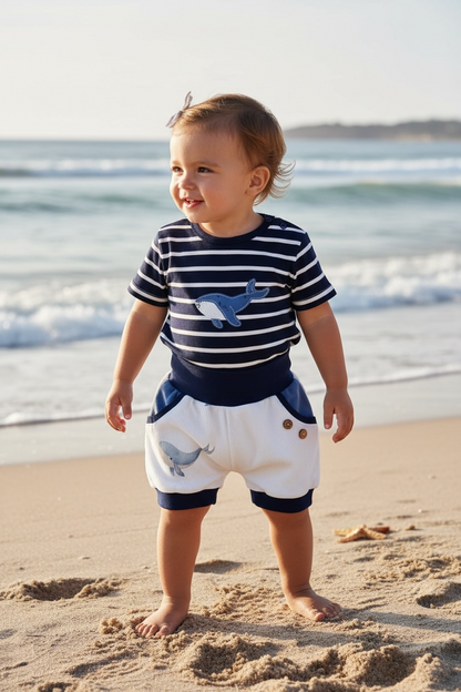 Maritimes Sommer Set Wal #LY