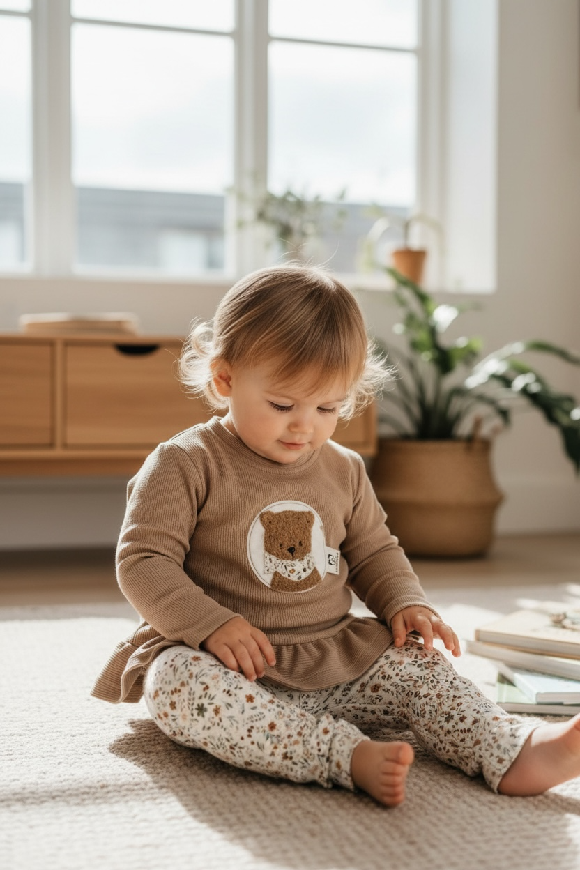 Rüschensweater  Kuschelbär mit passender Hose