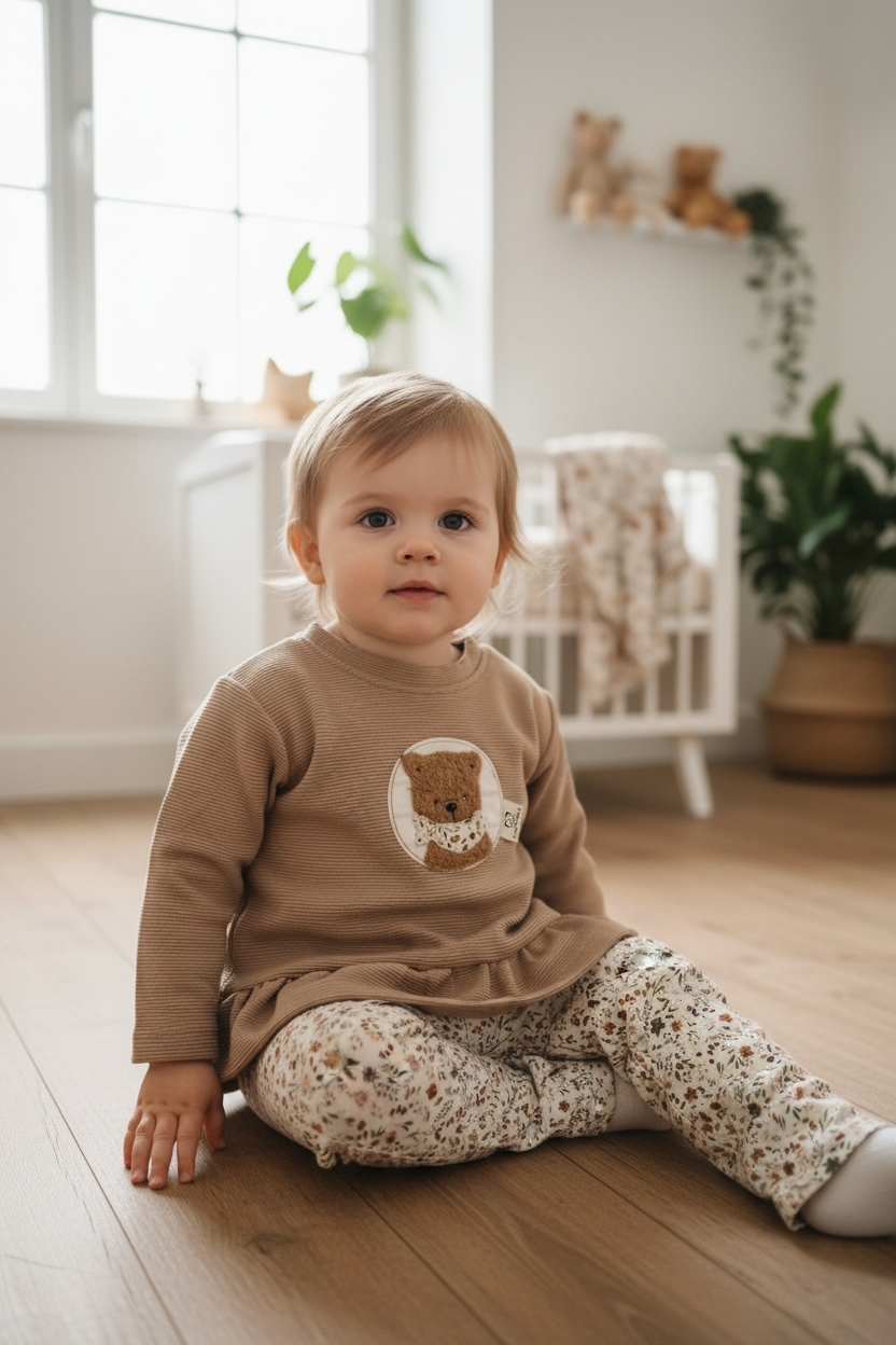 Rüschensweater  Kuschelbär mit passender Hose