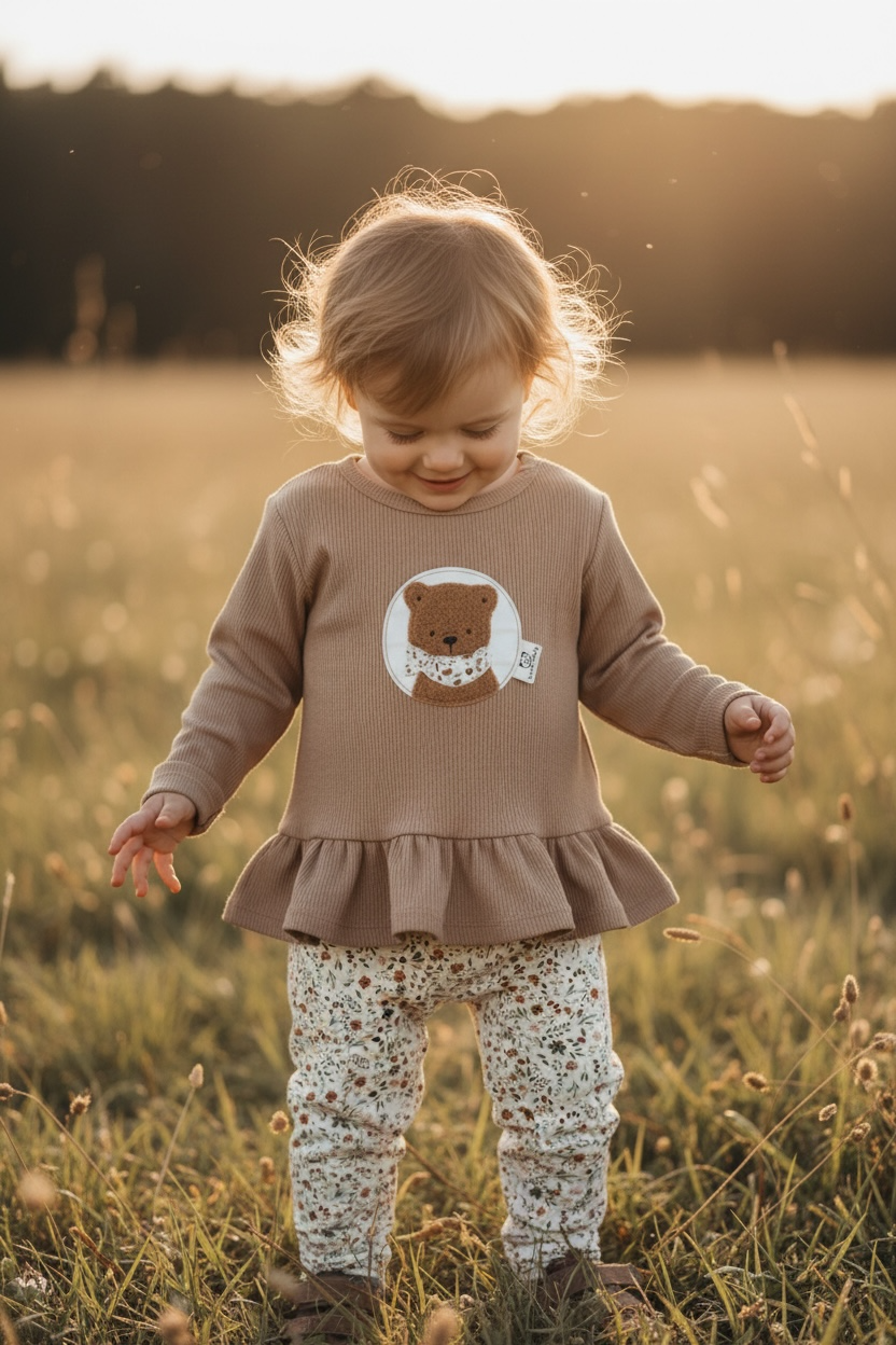 Rüschensweater  Kuschelbär mit passender Hose