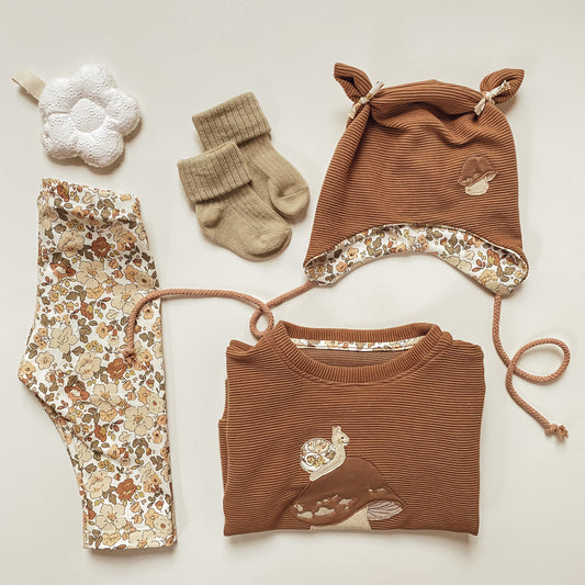 Basic Leggings aus Baumwoll-Jersey "Sommerprise"  #SW1