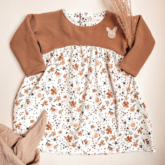 Langarm Mädchenkleid Ottomanns Rib #PJ1