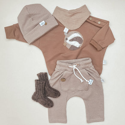 Sweater Oversized bestickt mit Frechdachs Patch #LY4