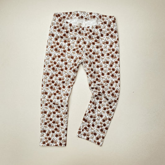 Basic Leggings aus Baumwoll-Jersey Gänseblümchen  #SW1