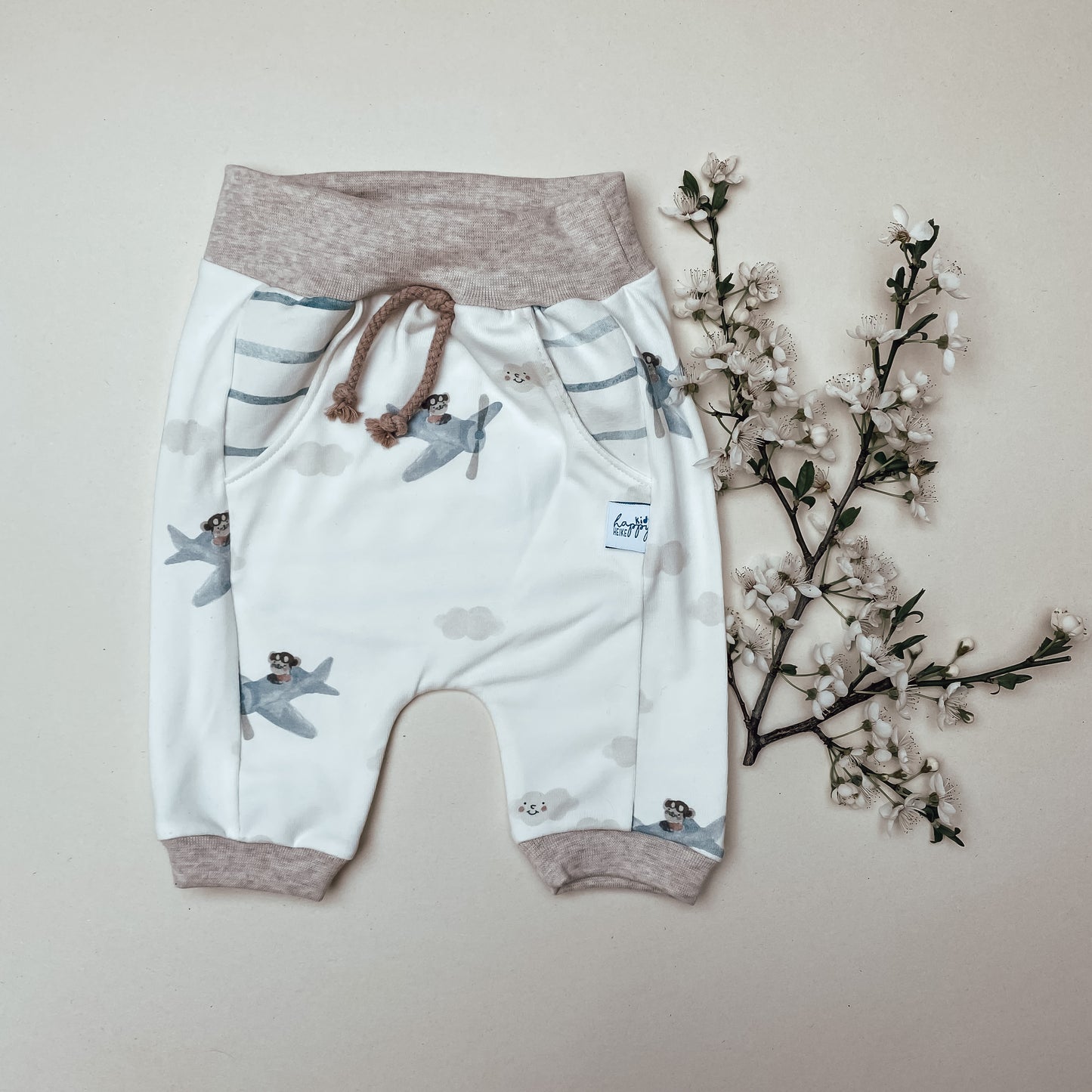Basic Baby- und Kinder Shorts Fliegerbär aus Baumwoll- Jersey #K5 1