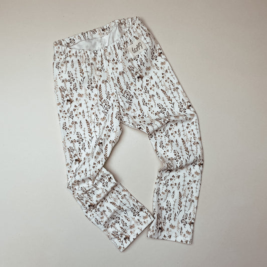 Basic Leggings aus Baumwoll-Jersey  getrocknete Wiesenblume  #SW1