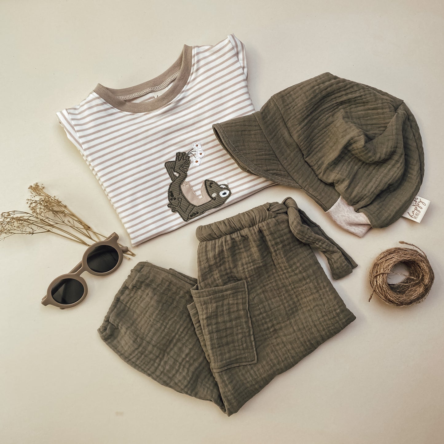 Lockere Baumwoll- Musselin Baby- und Kinder- Hose #NH1