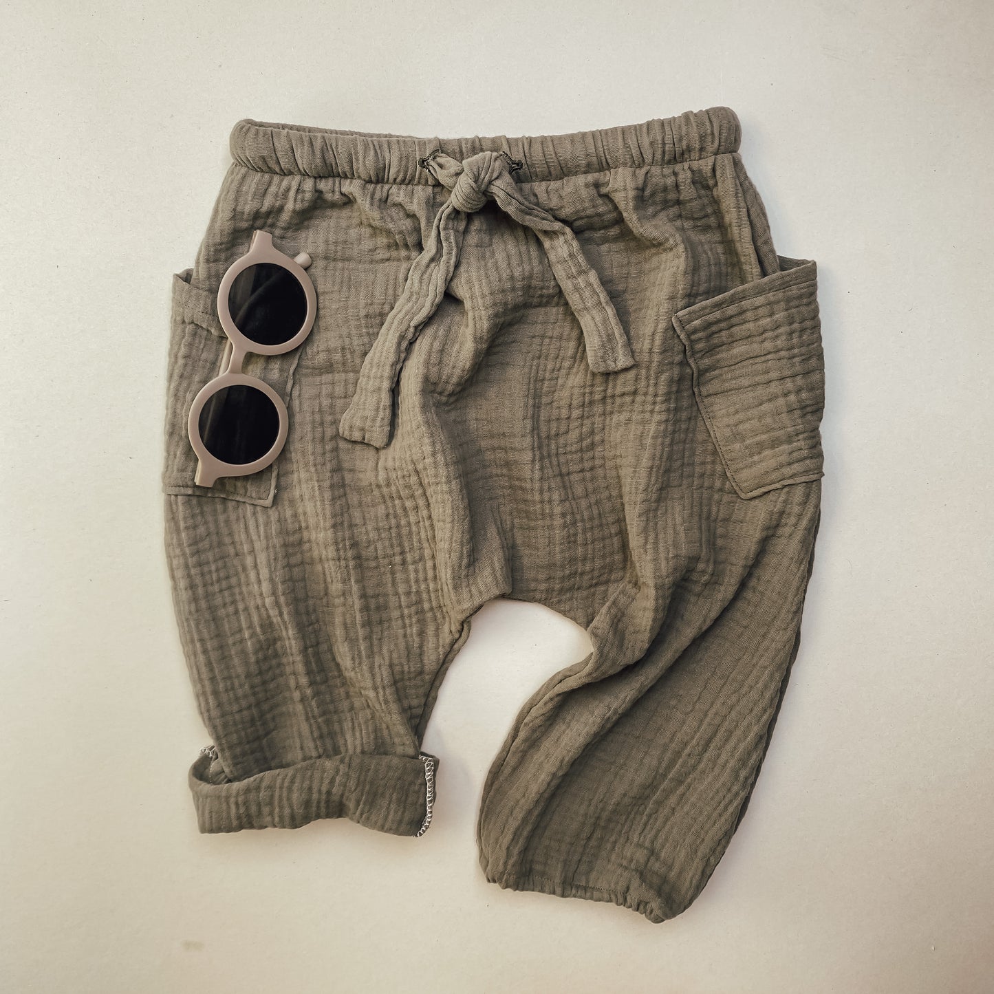 Lockere Baumwoll- Musselin Baby- und Kinder- Hose #NH1