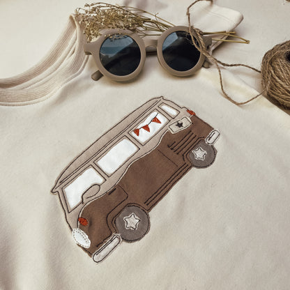 Basic T-Shirt aus Bio-Baumwoll-Jersey Van on Tour #LY 1